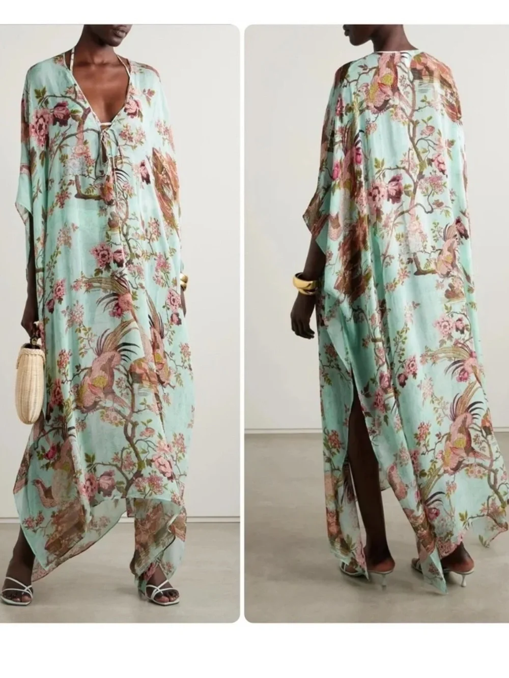SKIMS X ROBERTO CAVALLI Long Kaftan - Picture 8 of 8
